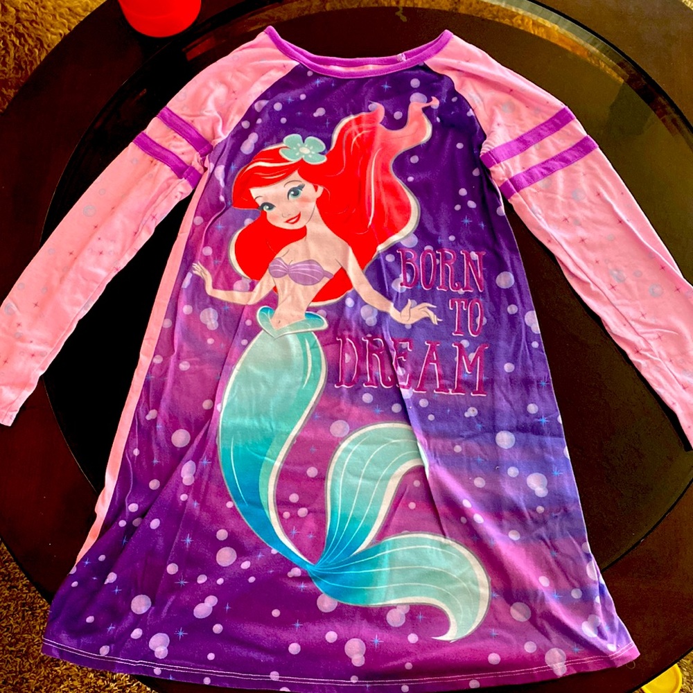 Pink Ariel Disney children’s dress pajama
